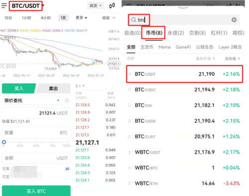 稳定币USDT怎么购买比特币 BTC币币交易流程详解（图文篇） 商业快讯 第3张